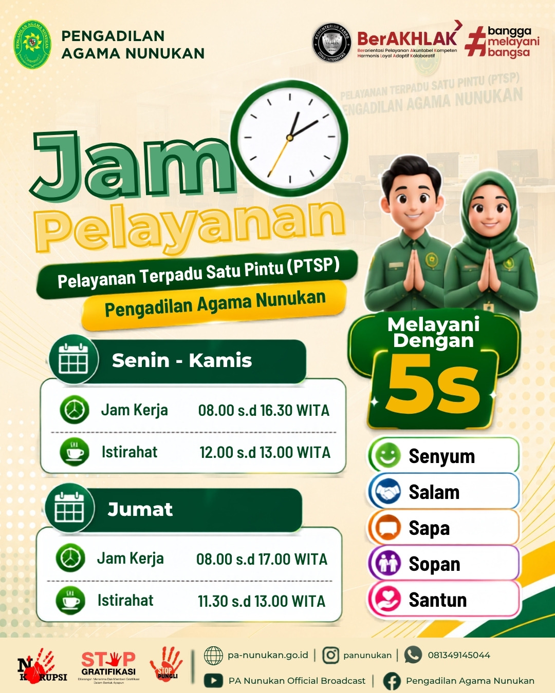JAM PELAYANAN PA Nunukan